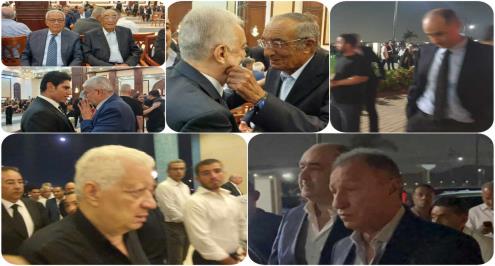 في مشهد مهيب.. الخطيب ومرتضى وجمال وعلاء مبارك على رأس الحضور في عزاء نجل محمود طاهر (صور)